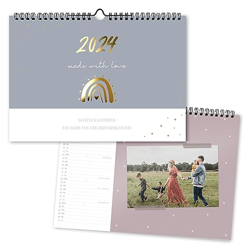 gr-tz-verlag-bastelkalender-2024-blattgold-wandkalender-a4-querformat-zum-selbst image 7