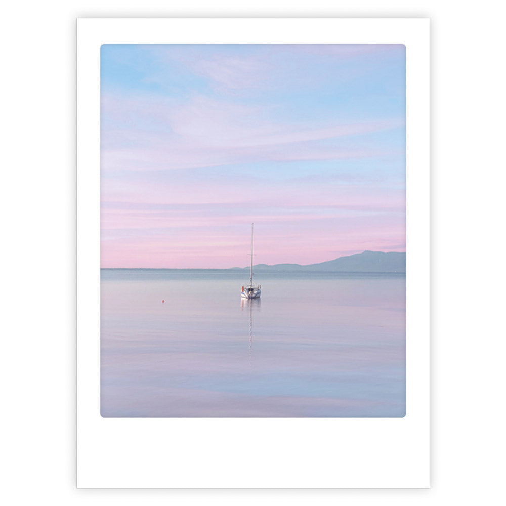 pickmotion-pastel-lake-art-poster-mit-echtglas-rahmen image 1