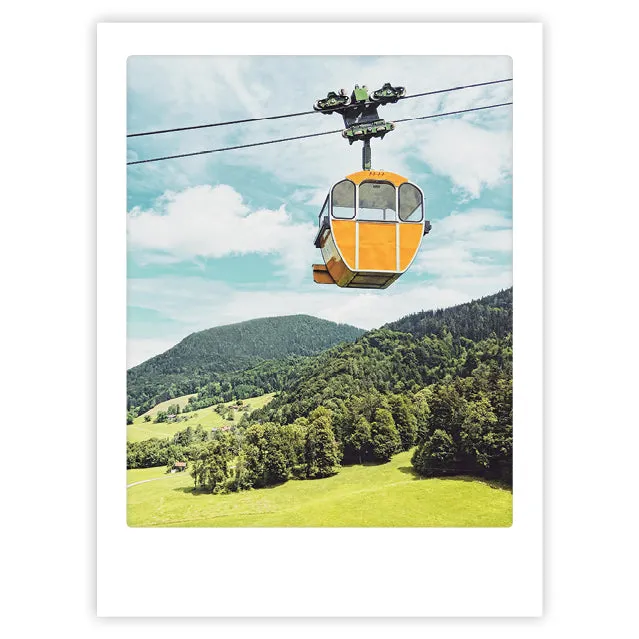 pickmotion-art-poster-gondola-into-the-mountains-wandposter-berge image 1
