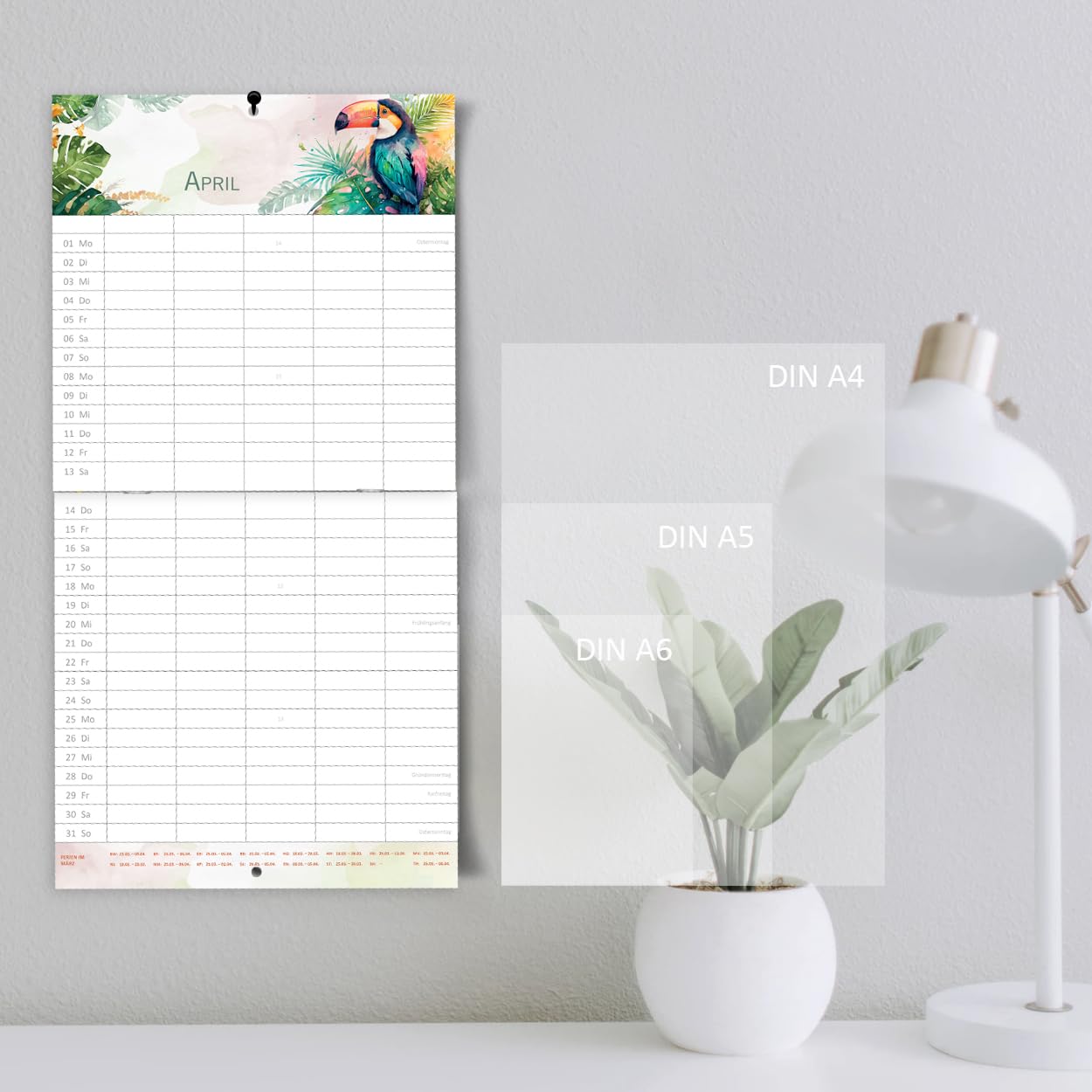gr-tz-verlag-familienplaner-2024-5-spalten-tiere-wandkalender-22x43-cm image 6