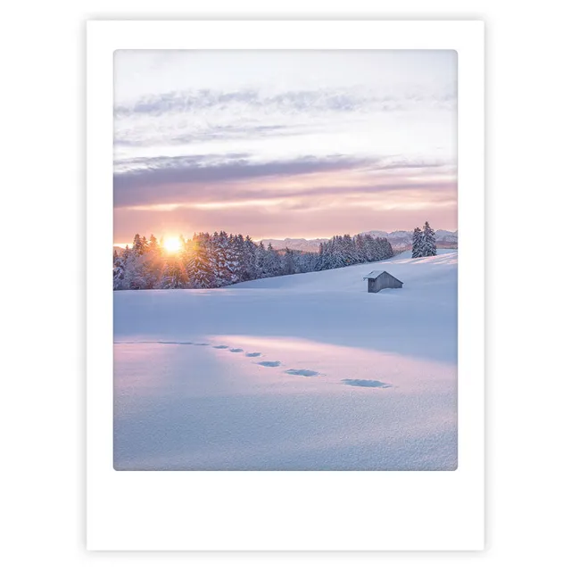 pickmotion-winter-time-art-poster-mit-echtglas-rahmen image 1