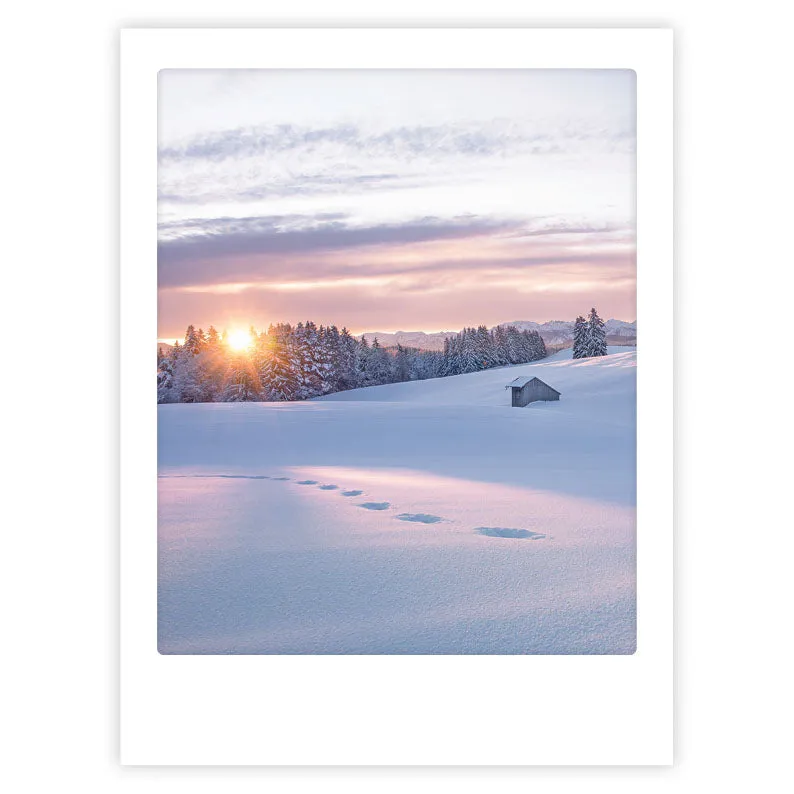pickmotion-winter-time-art-poster-mit-echtglas-rahmen image 1