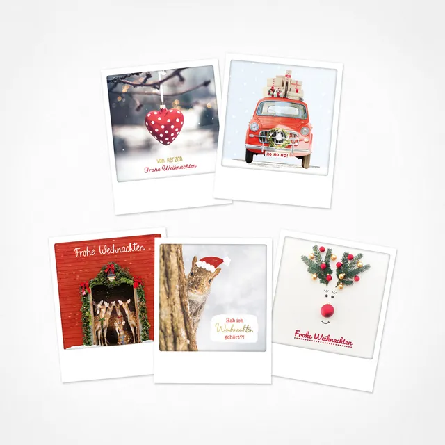 pickmotion-winterm-rchen-5er-postkarten-set-weihnachtskarten-10-5-x-13-cm image 1