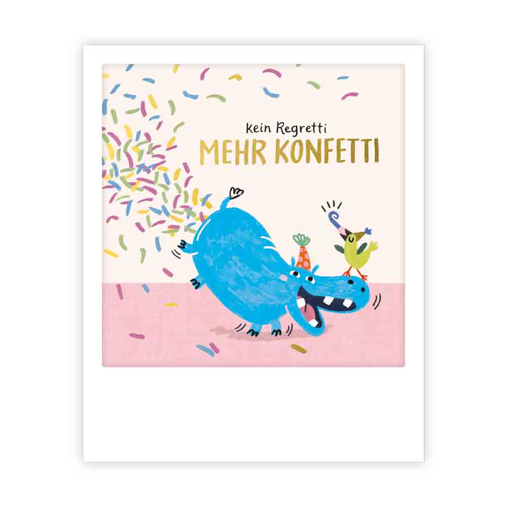 pickmotion-kleine-postkarte-kein-regretti-mehr-konfetti image 1