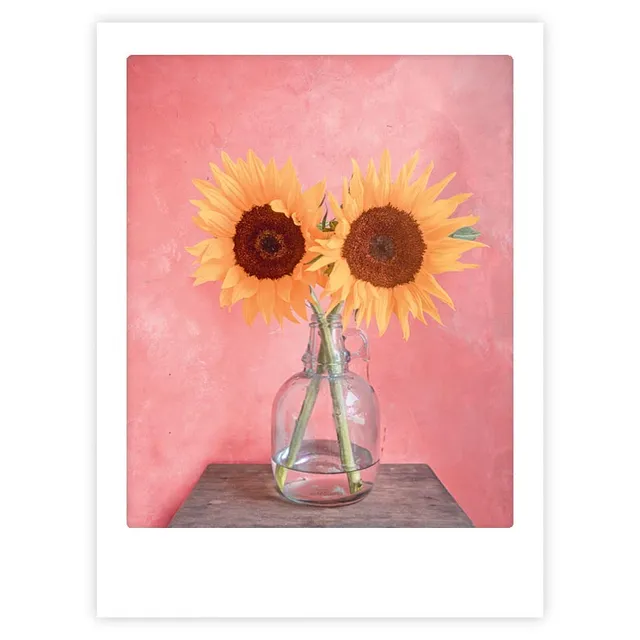 pickmotion-sunflowers-art-poster-mit-echtglas-rahmen image 1