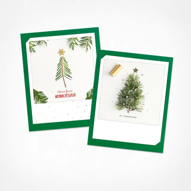 pickmotion-ohh-tannenbaum-2er-klappkarten-set-weihnachten image 1