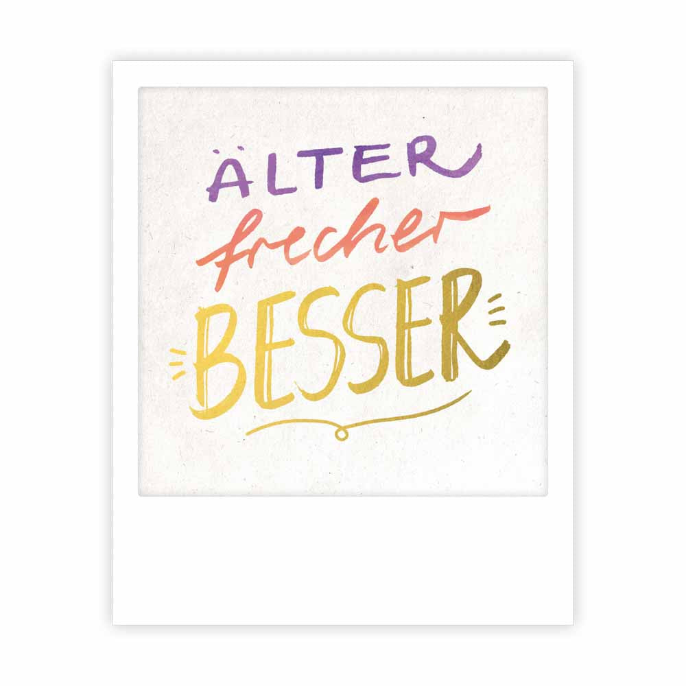 pickmotion-kleine-postkarte-lter-frecher-besser-geschenkkarte image 1