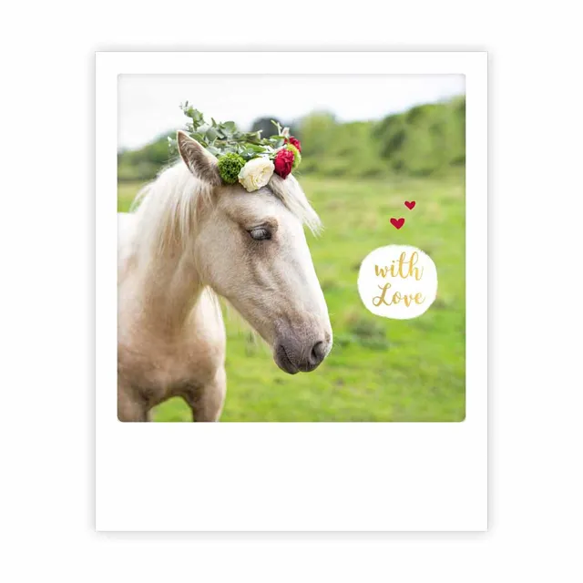 pickmotion-postkarte-with-love-sofortbild-stil-mit-spruch image 1