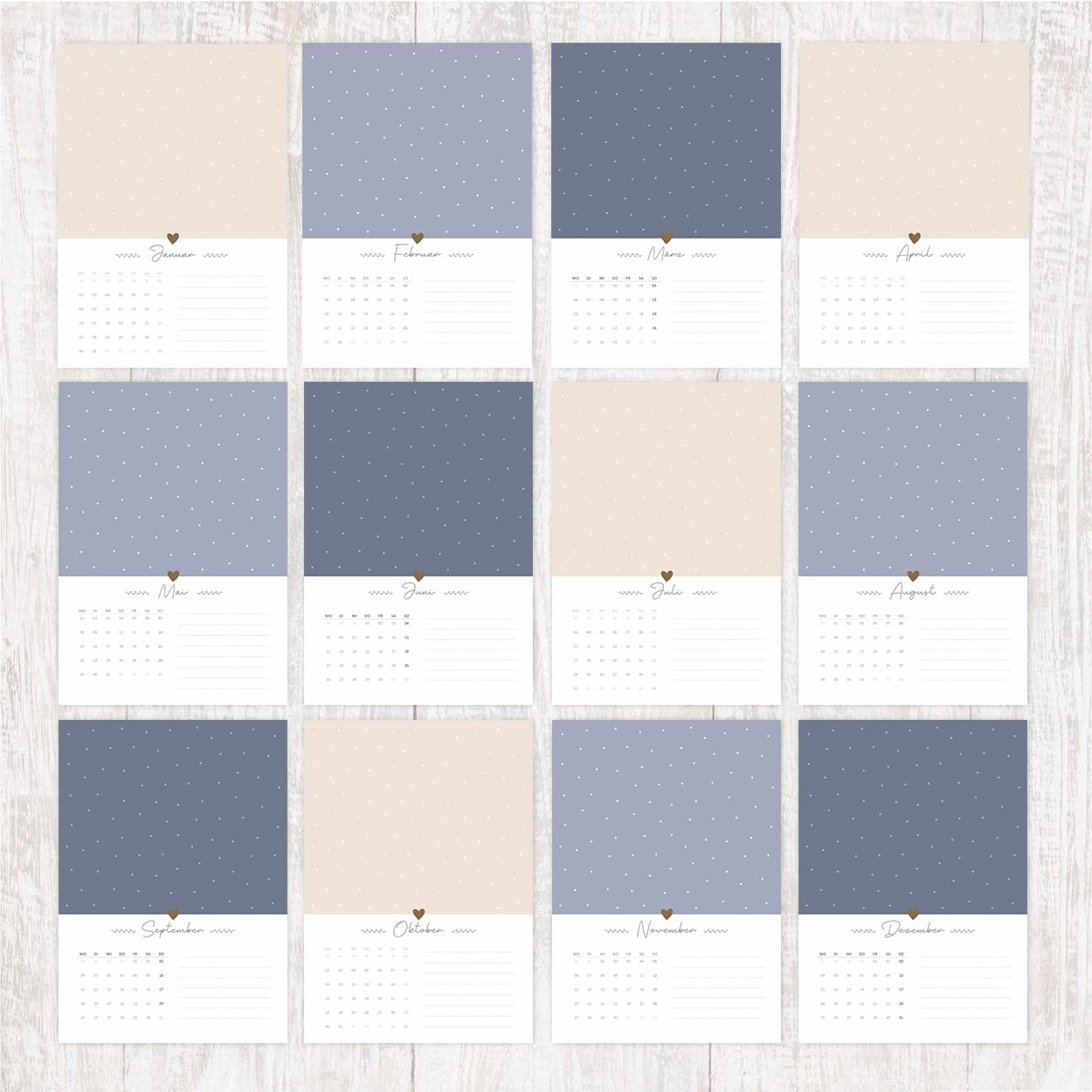 gr-tz-verlag-bastelkalender-blattgold-a4-wandkalender-zum-selbstgestalten image 6