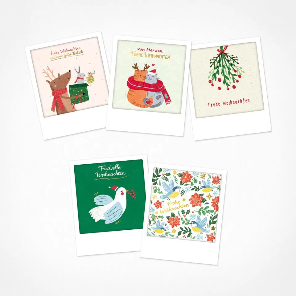 pickmotion-winterwunder-kleine-postkarten-set-5er-9x11-cm image 1