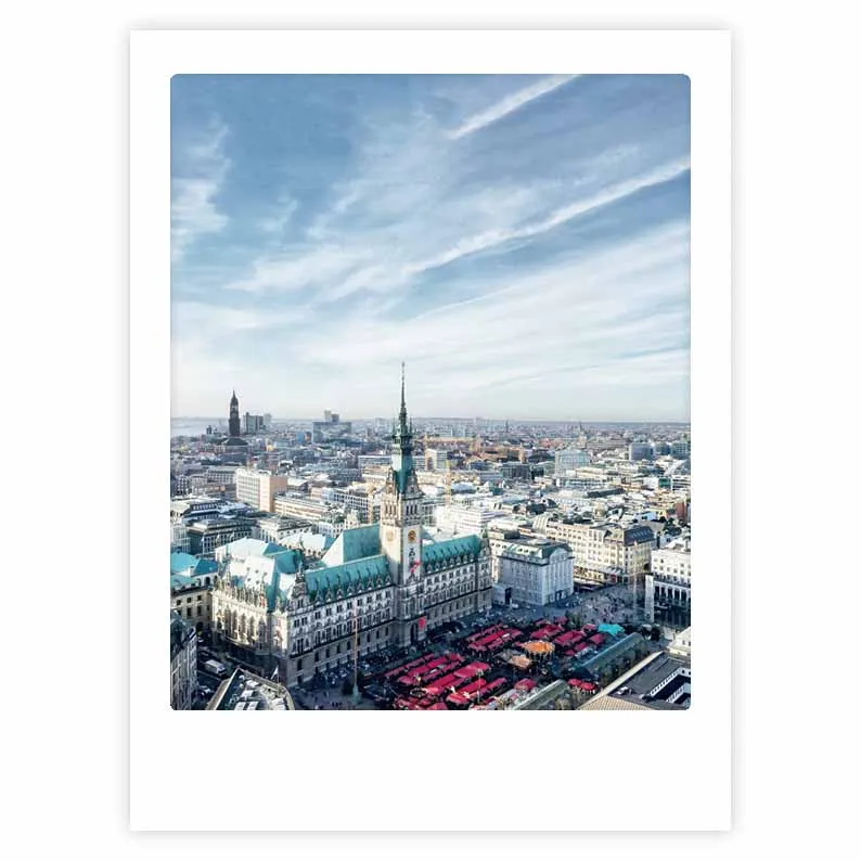 pickmotion-himmel-uber-hamburg-art-poster-mit-echtglas-rahmen image 1