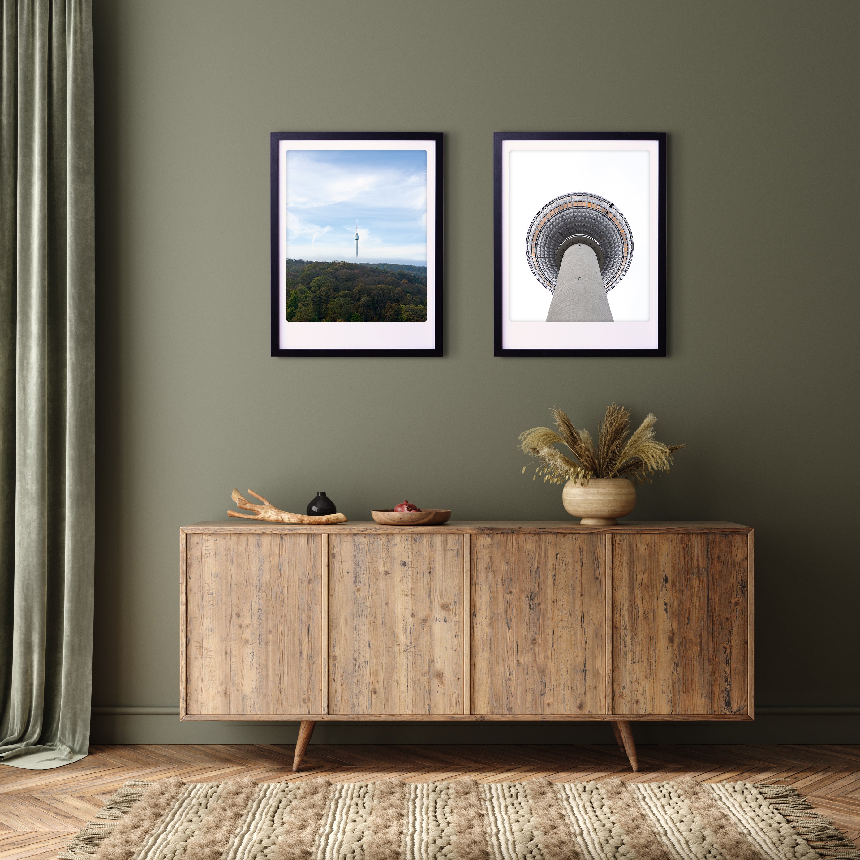 pickmotion-blick-nach-oben-art-poster-mit-echtglas-rahmen image 2