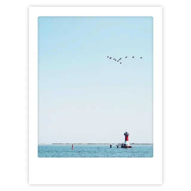 pickmotion-flying-home-art-poster-mit-echtglas-rahmen image 1