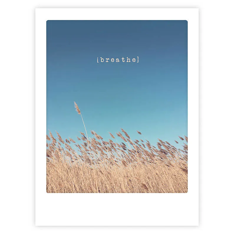 pickmotion-art-poster-breathe-mit-echtglas-rahmen image 1