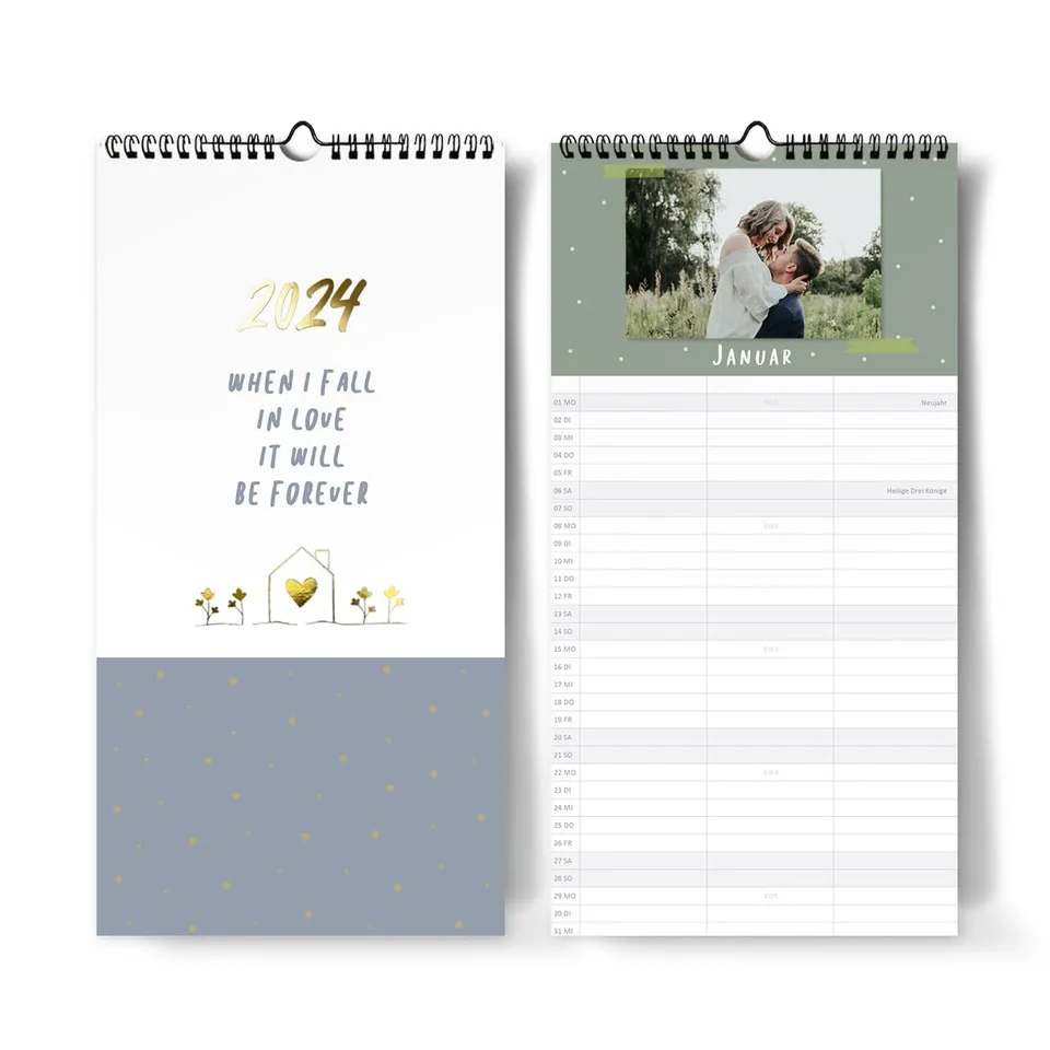 gr-tz-verlag-bastelkalender-3-spalten-22-x-43-cm-blattgold-fotokalender-zum-selb image 1