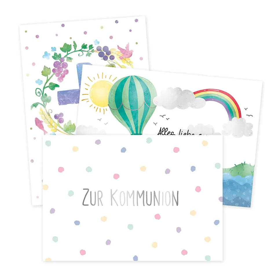 gr-tz-verlag-3er-set-gl-ckwunschkarten-kommunion-11-5-x-16-5-cm-f-r-m-dchen-und- image 1